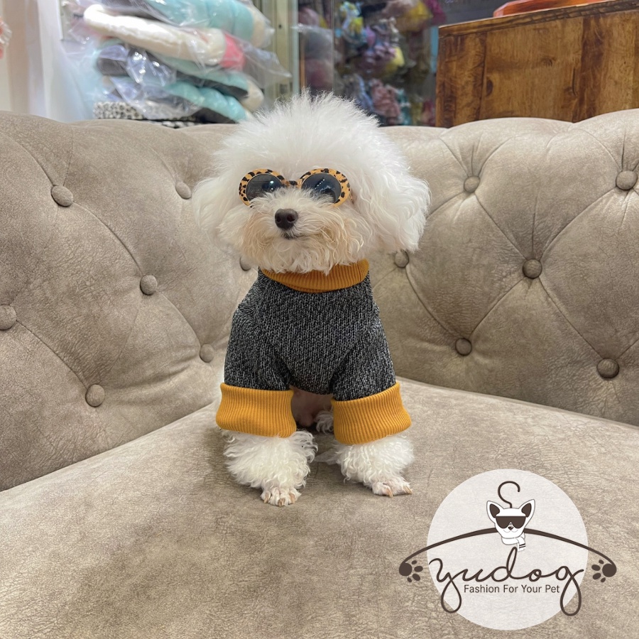 Áo ấm cho chó yudog áo len cổ lọ giữ ấm cho chó mèo thú cưng