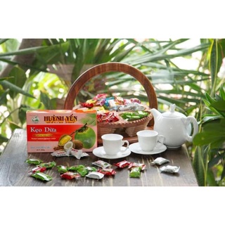 Kẹo dừa ít ngọt Huỳnh Yến đậu phộng 400g