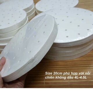 Giấy nến đục lỗ size 20cm pack 100 tờ