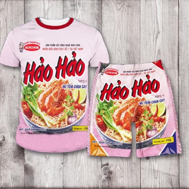 (Siêu hót) Đồ bộ thể thao mì tôm Nam Nữ Thun mềm mịn mát nguyên áo  và quần đùi SL