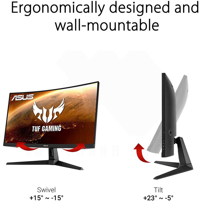 Combo Màn Hình ASUS TUF Gaming VG27VH1B Curved + Tai nghe Cooler Master MH630 | BigBuy360 - bigbuy360.vn