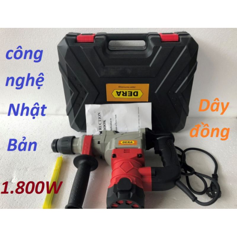 HÀNG BÁN CHẠY NHẤT] KHOAN ĐỤC BÊ TÔNG DERA 1800W