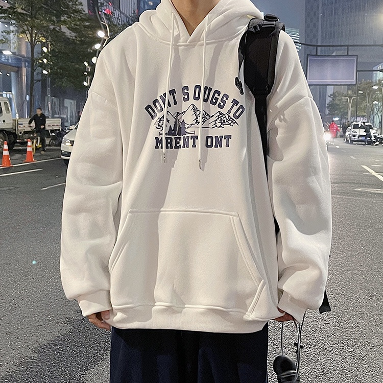 Áo Hoodie Phối Mũ Chùm Đầu ONT Siêu Hot - Nỉ Ngoại Siêu Dày Mịn Ấm Bản Ulzzang Phong Cách