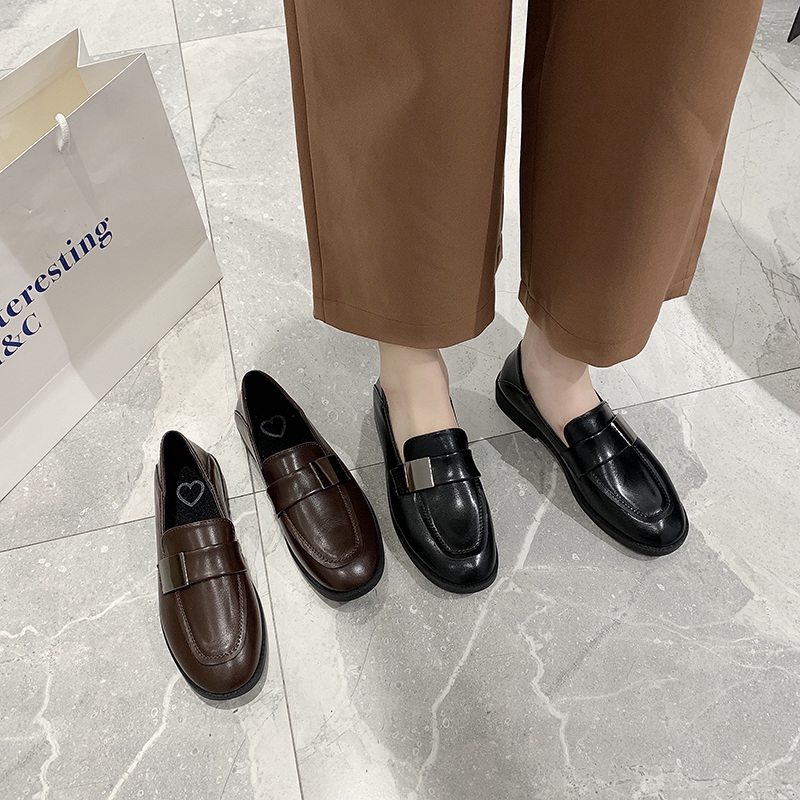 Giày lười giày loafer nữ phong cách menwear cá tính ulzzang