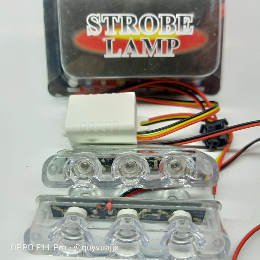 Đèn chớp nháy 113 xanh đỏ
