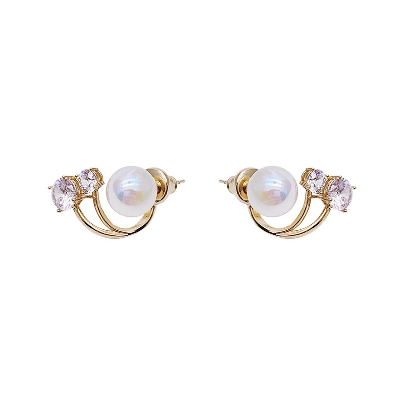 Bông Tai Ngọc Trai Lấp Lánh Phong Cách Hàn Quốc