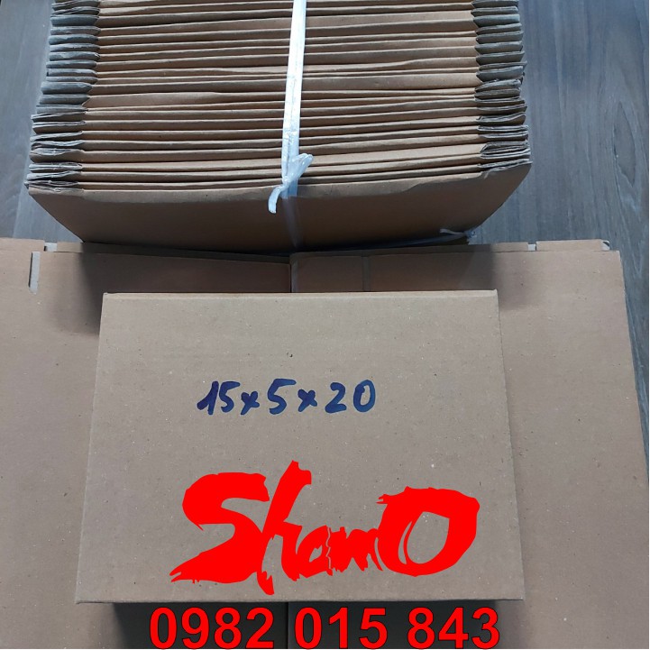 [ 50 chiếc ] Hộp carton KT: 20cm x 15cm x 5cm – Dùng trong công tác đóng hàng hỗ trợ vận chuyển - Hộp COD