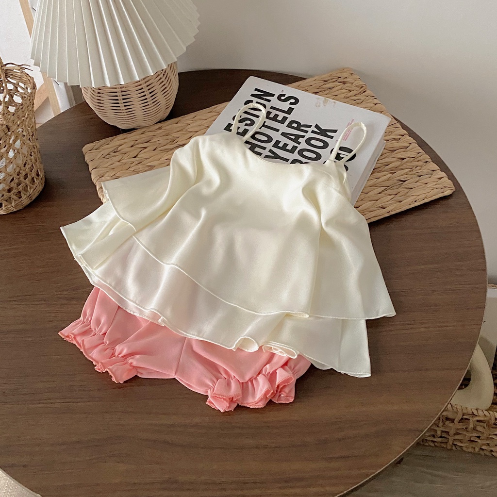 Bộ 2 dây tầng habutai bé gái