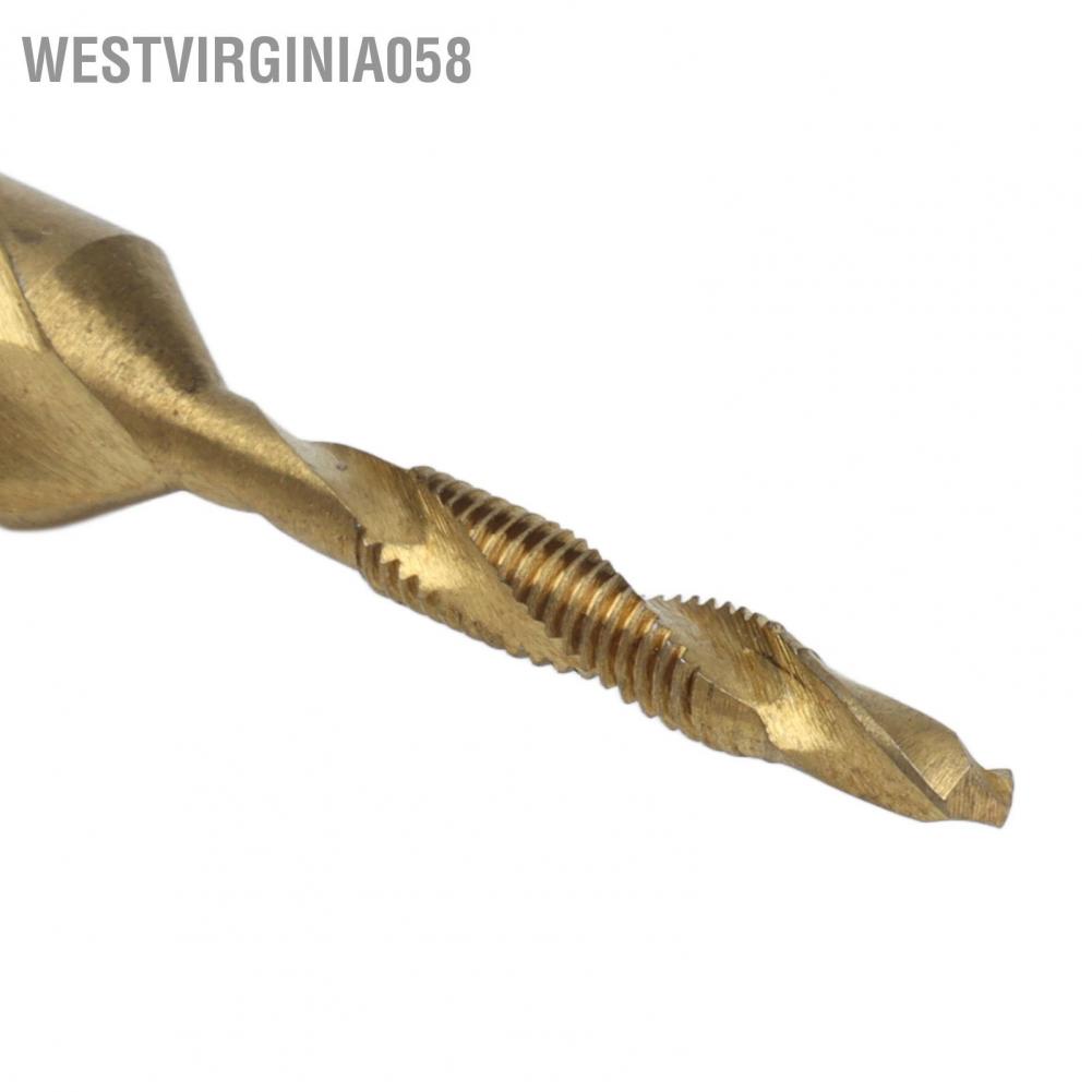 Westvirginia058 Tap khoan Bits Hex Shank Titan tráng Metric Trục vít kết hợp Bit khai thác cho gỗ