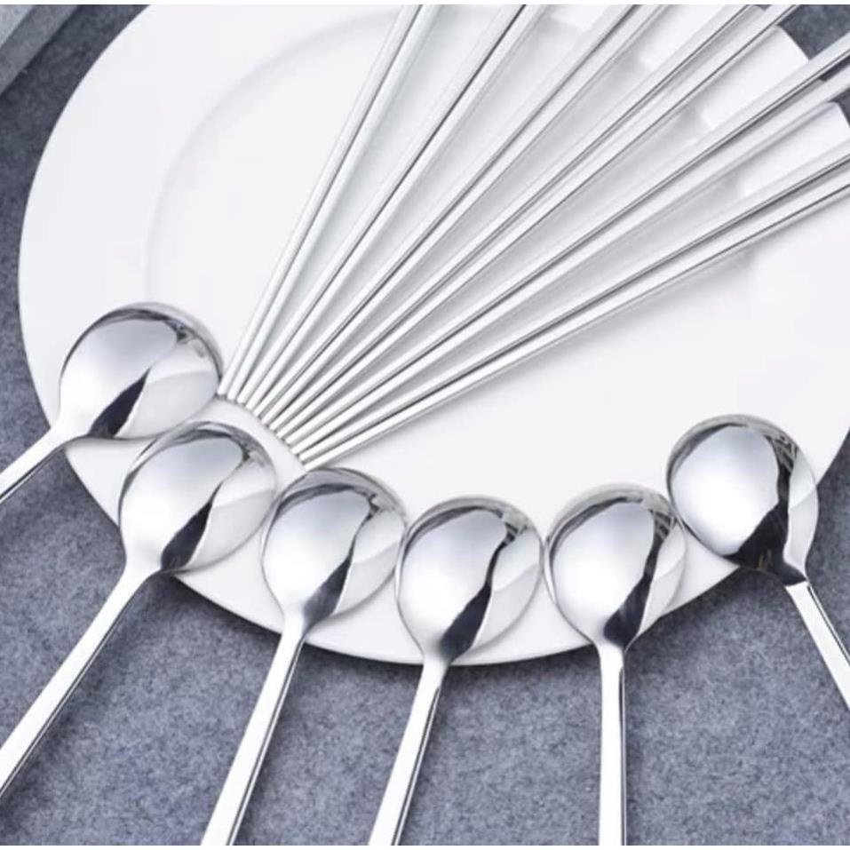 Bộ 12 thìa muỗng đũa inox kháng khuẩn 304
