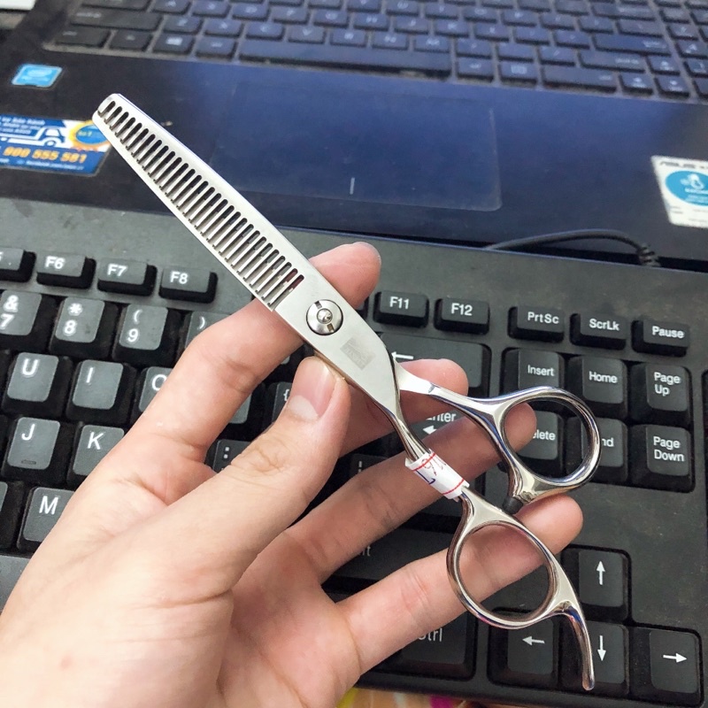 Kéo Tỉa Tóc Nam Nữ Tay Trái Hàng Cao Cấp Tặng Ví Đựng kéo