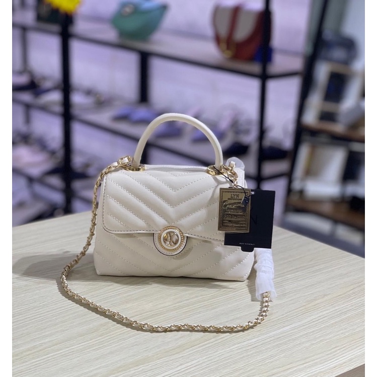 Túi Isabel bag quai cầm kèm dây đeo chéo sz20cm