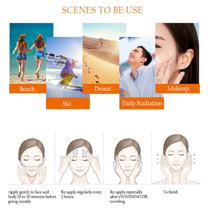 Kem Chống Nắng Ốc Sên SPF90PA++ Kháng Nước Và Mồ Hôi Bảo Vệ Da 100g