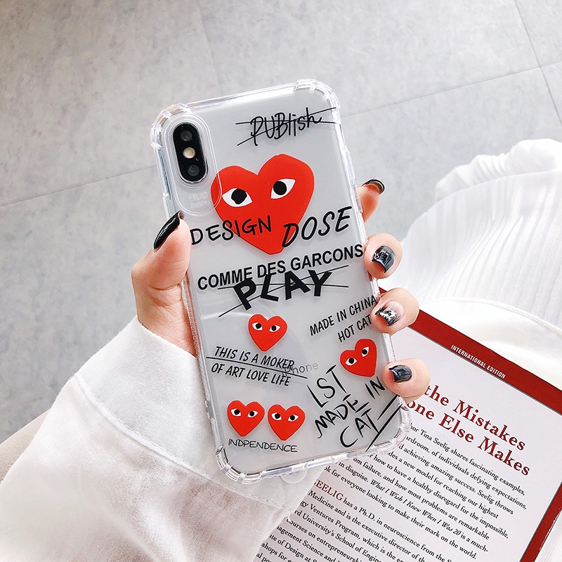 Ốp Điện Thoại Mềm Trong Suốt Họa Tiết Trái Tim Xinh Xắn Cho Iphone 6 7 P 8 Ix Xs Max Xr | BigBuy360 - bigbuy360.vn