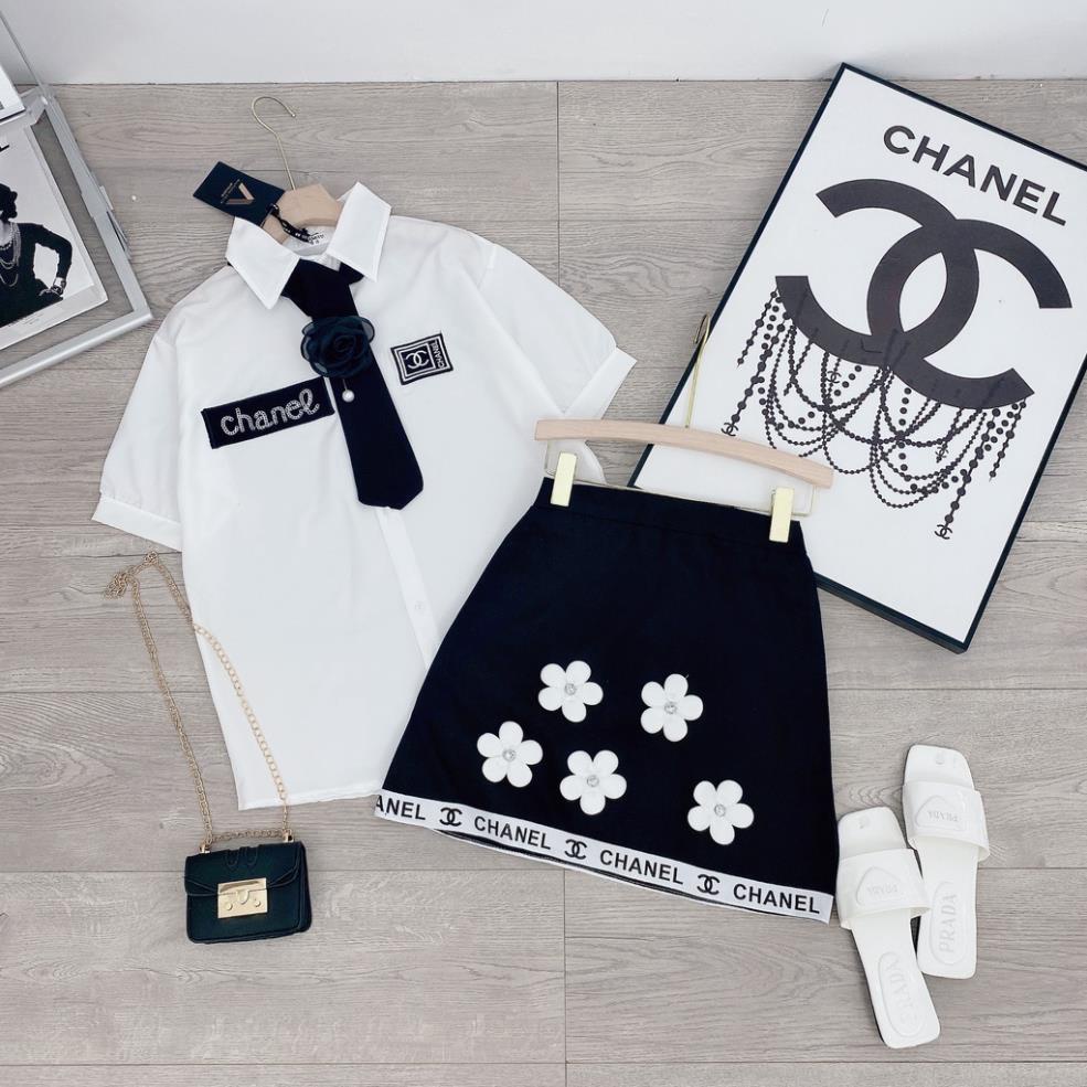 ✔ 𝗙𝗥𝗘𝗘 𝗦𝗛𝗜𝗣 SÉT 3 MÓN CHÂN VÁY HOA KÈM ĐAI THẮT EO