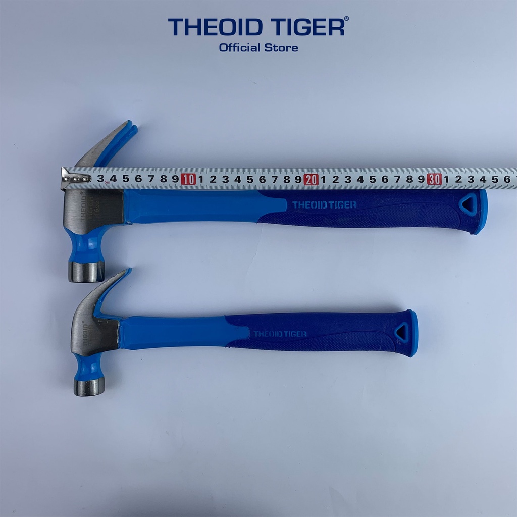 Theoid Tiger Búa nhổ đinh 8oz 16oz cán nhựa cao su dùng để sửa chữa nhà cửa