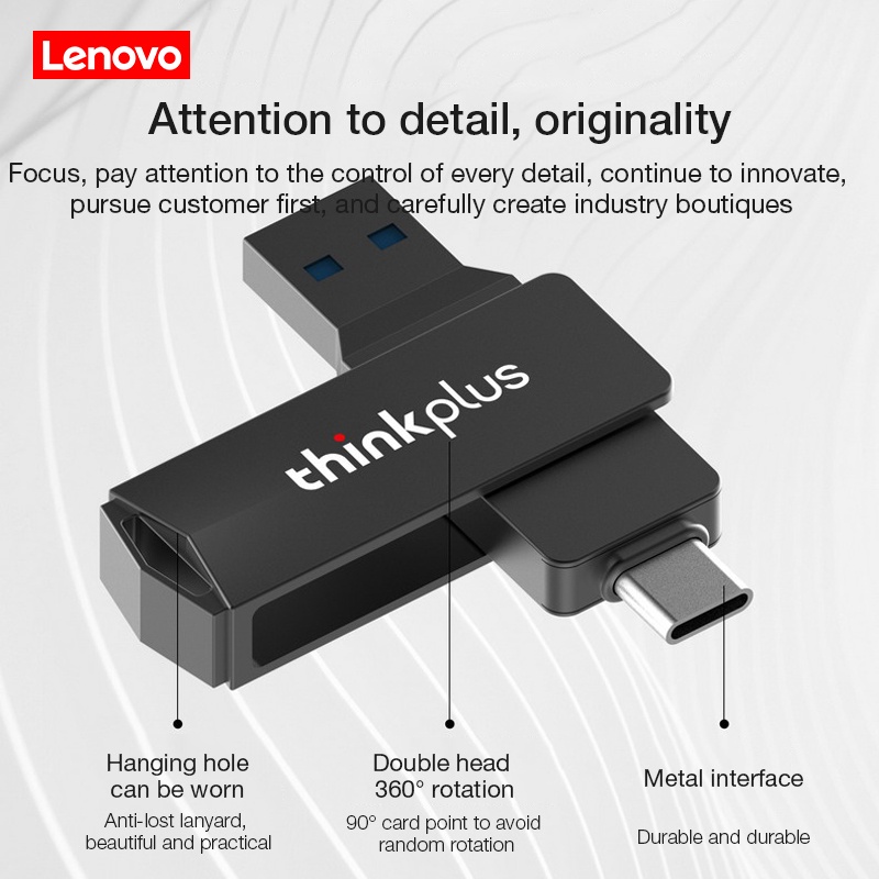 Usb tốc độ cao cho Lenovo MU254 U Disk 32/ 64/ 128GB USB3.1 Type-C