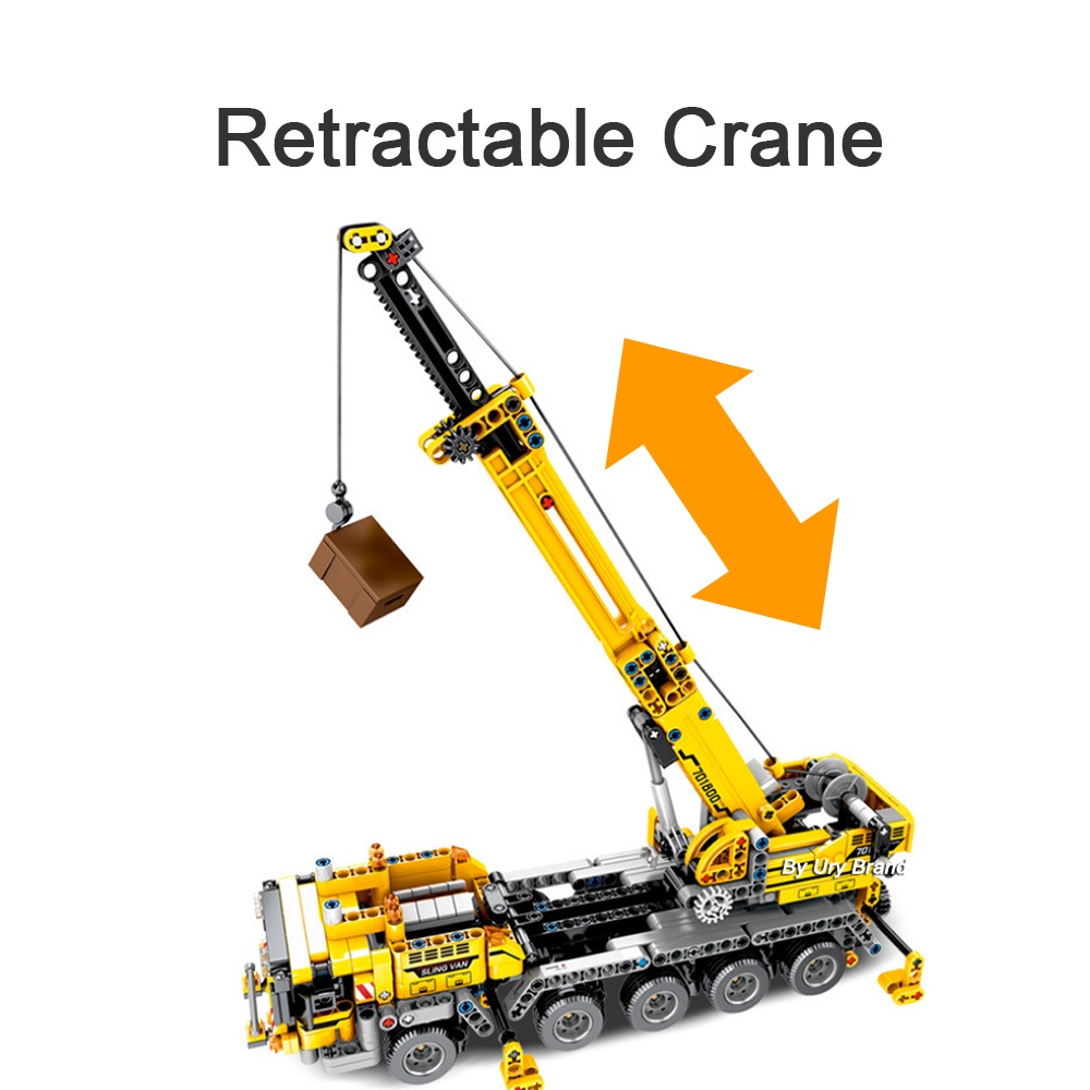 ✟Bộ Đồ Chơi Lắp Ráp Lego Xe Tải Cần Cẩu Dành Cho Bé