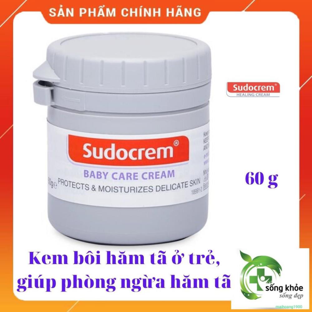 Kem Chống Hăm Tã Trẻ Em Sudocrem 60g- Đặc trị hăm tã ở trẻ, phòng ngừa hăm tã ở trẻ