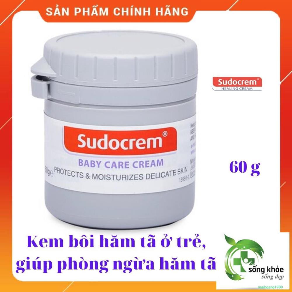 Kem Chống Hăm Tã Trẻ Em Sudocrem 60g- Đặc trị hăm tã ở trẻ, phòng ngừa hăm tã ở trẻ