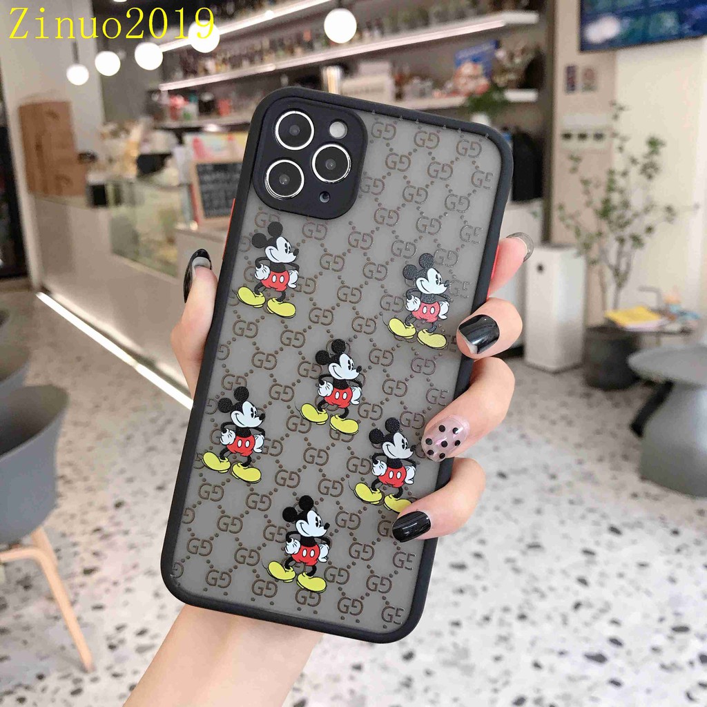 Ốp lưng iphone viền nhám Mickey Gucci 6/6s/6plus/6s/7/8/7plus/8plus/x/xs/xs max/11/11promax/12/12promax AB103