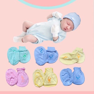 Set bao tay, bao chân Cotton cao cấp cho bé sơ sinh