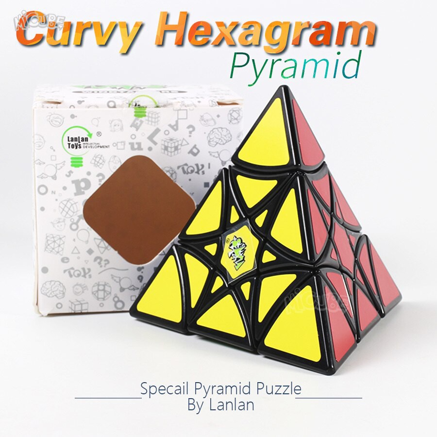 LanLan Star Pyraminx / Curvy Hexagram 3x3x3 Pyraminx Rubik Biến Thể 4 Mặt