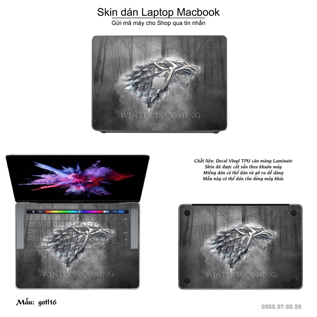 Skin dán Macbook mẫu Fantasy (đã cắt sẵn, inbox mã máy cho shop)