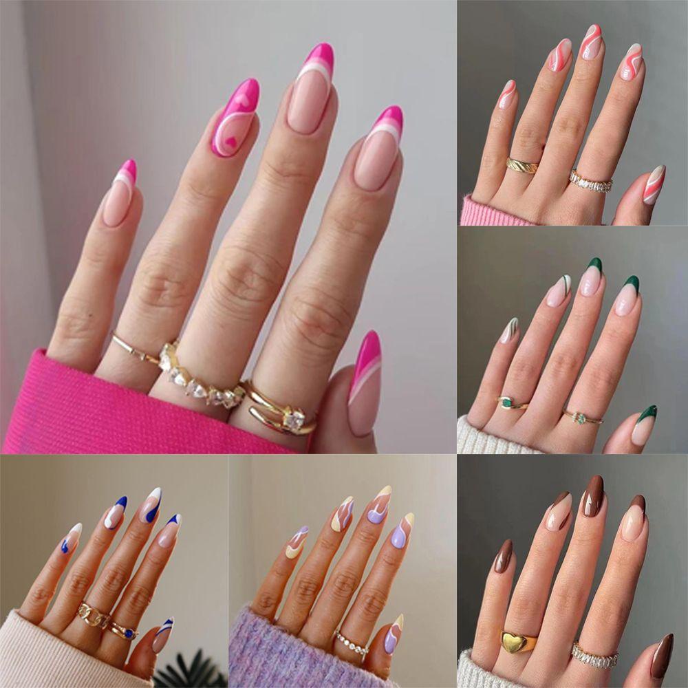 Hộp 24 Móng Tay Giả Thời Trang Cho Nữ