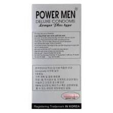 CHÍNH HÃNG- Bao cao su Power Men Cá Ngưa Xám –Bcs cao cấp Hộp 12 bao