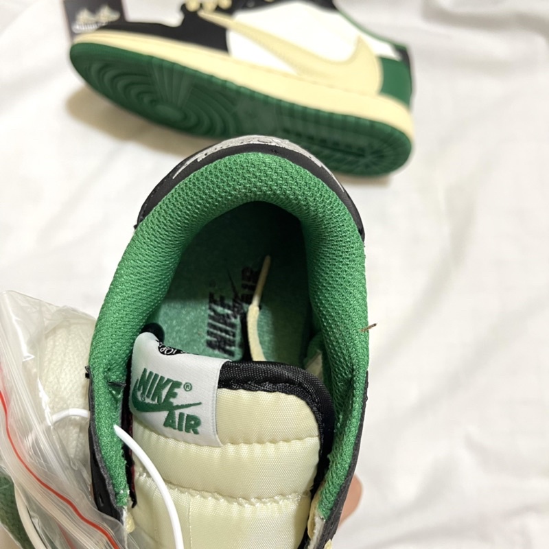 Giày Jordan xanh lá đen travis scott thấp cổ cao cấp