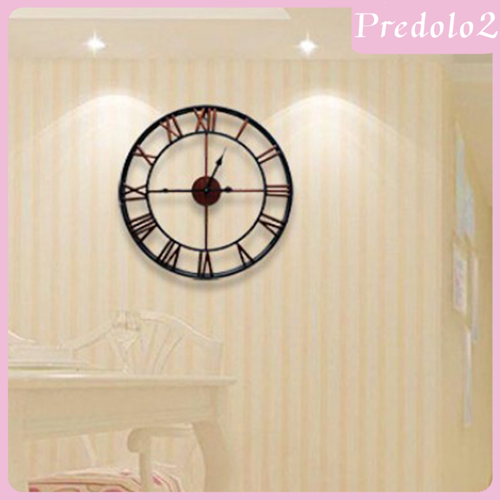 [Predolo2] Đồng Hồ Treo Tường Phong Cách Retro 16x2inch