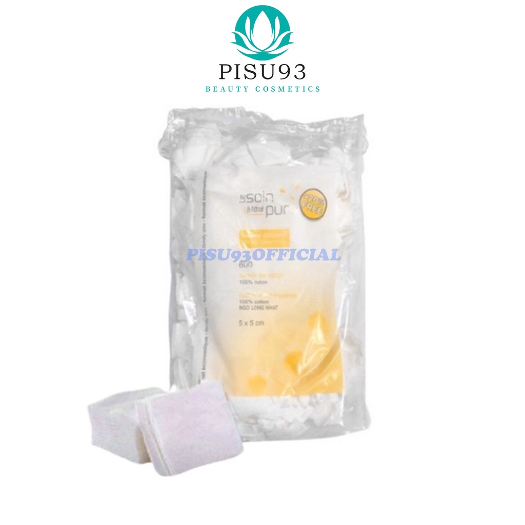 Bông tẩy trang 600 miếng Tetra Pháp Medical Carres De