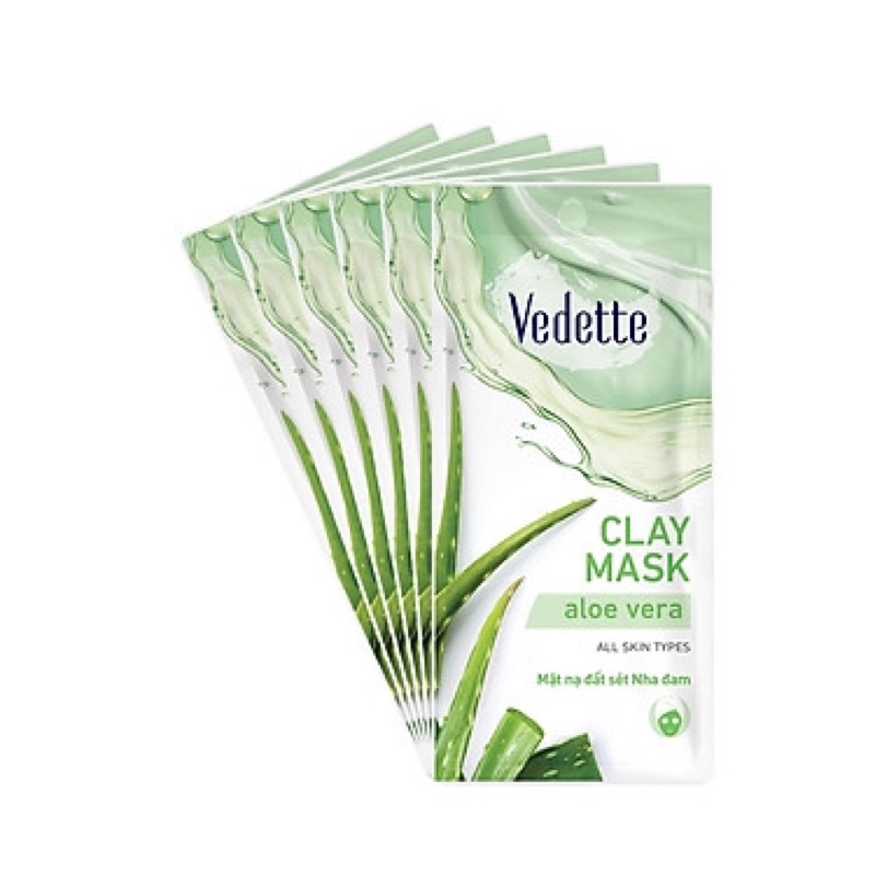 Mặt Nạ Giấy Trắng Da Nha Đam 22ml VEDETTE - CẤP ẨM & LÀM DỊU DA - TPM017