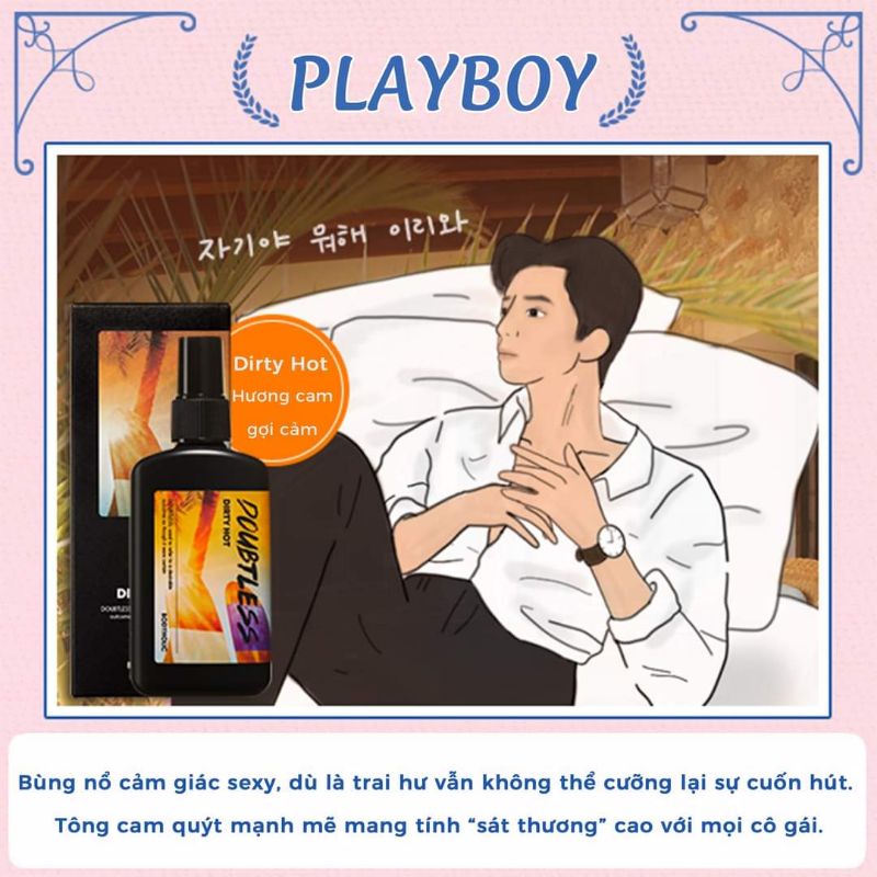 Body Mist Nam Xịt thơm toàn thân, xịt thơm quần áo, tóc cho nam Bodyholic Doubtless Hair & Body Mist LOVESKINCARE VN