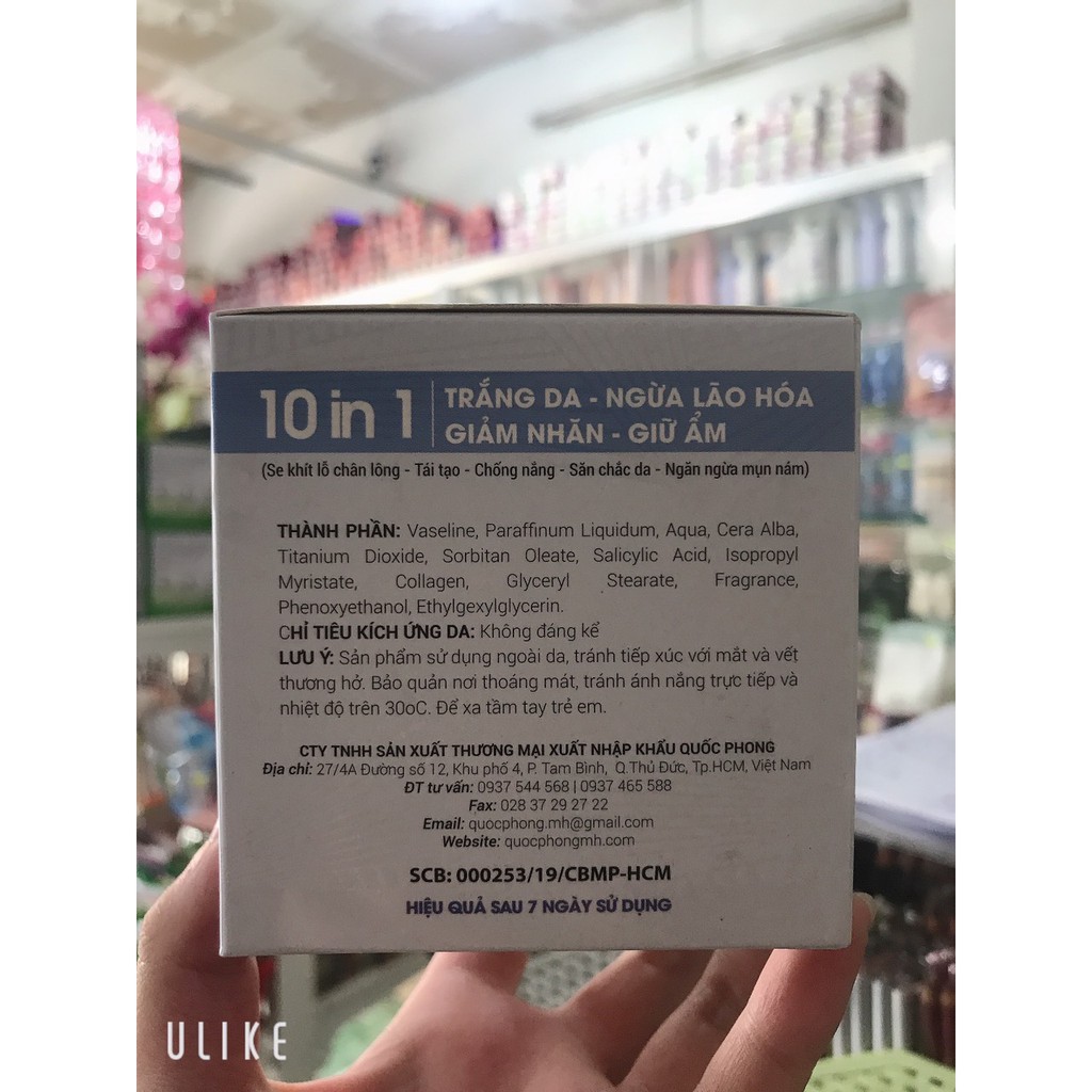 kem HHH COLLAGEN -THẢO DƯỢC trắng da,ngừa lão hóa,giảm nhăn,giữ ẩm 30g