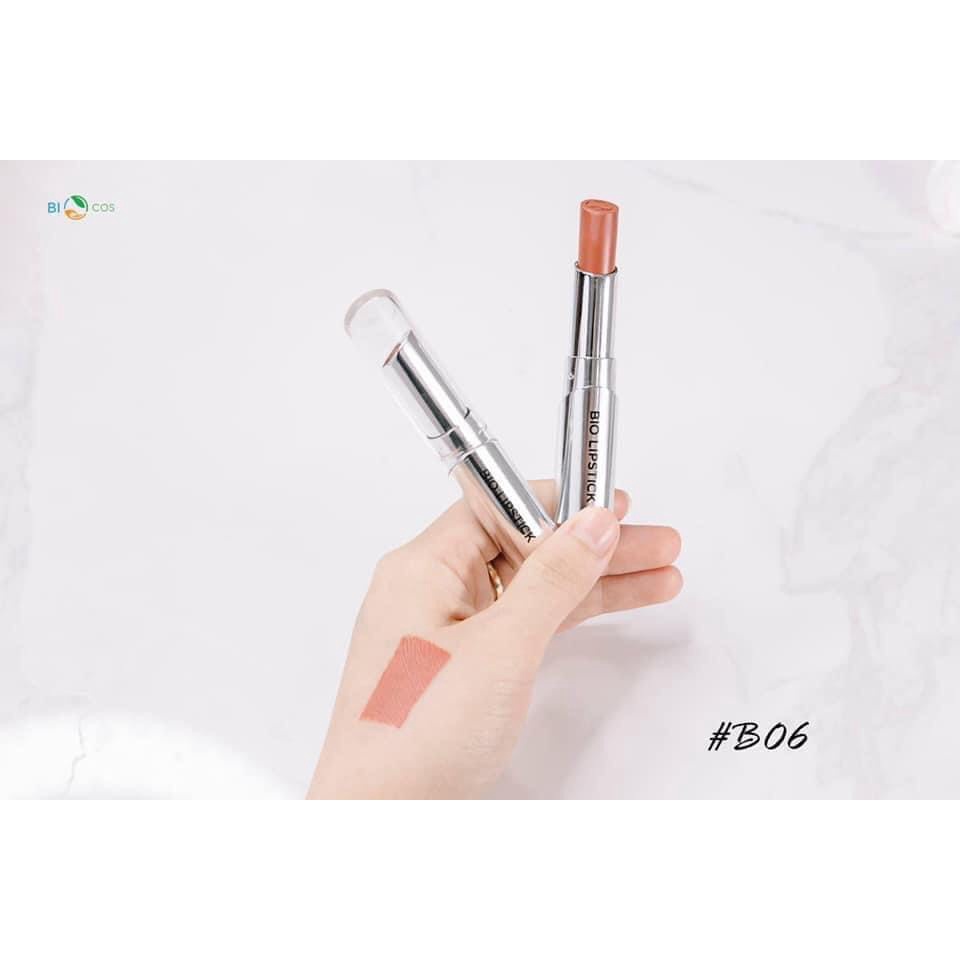 Son BIO LIPSTICK Cam Nude-- Mềm Mịn Bền Màu Lâu Trôi, Lên Màu Cực Chuẩn Và Bật Tone Da