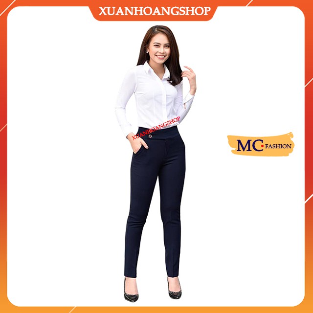 Quần Tây Nữ  Mc Fashion Ống Đứng Đẹp, Lưng Cao, Kiểu Âu Phục Nữ Công Sở,Có 2 Màu ( Xanh Tím Than, Đen ) Q0285 | BigBuy360 - bigbuy360.vn