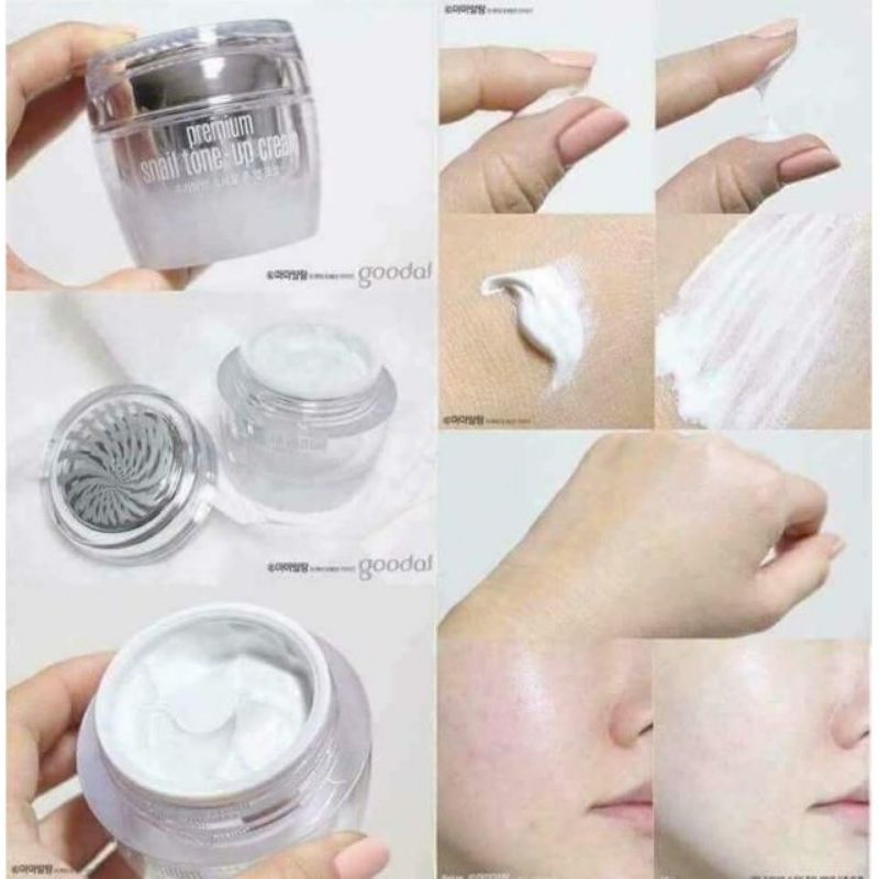 Kem Ốc Sên Hàn Quốc GOODAL PREMIUM Snail tone-up ,Kem Dưỡng trăng Da Hàn Quốc 50g