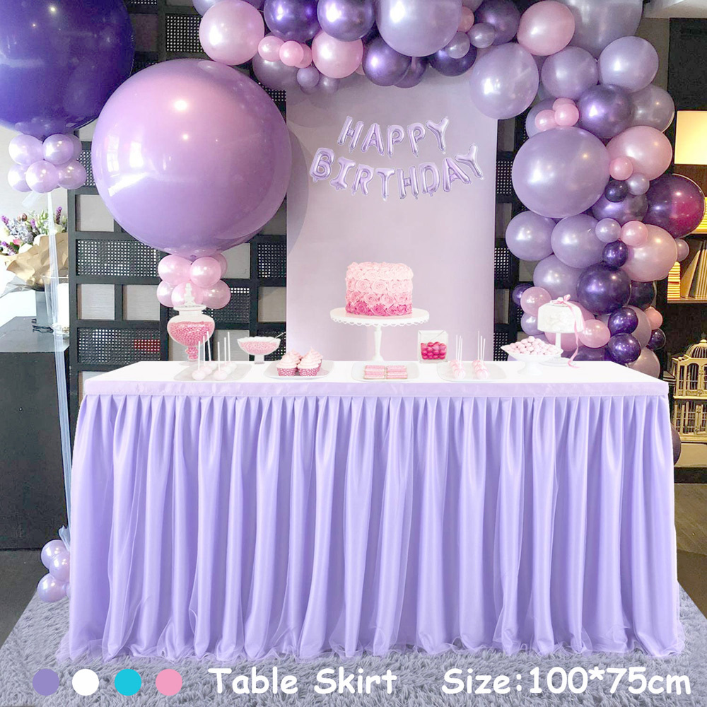 YIYU Khăn trải bàn vải tuyn nhiều màu sắc trang trí lãng mạn cho tiệc cưới/ sinh nhật