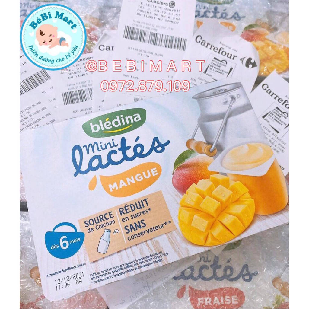 Sữa chua Blédina Pháp đủ vị cho bé từ 6 tháng