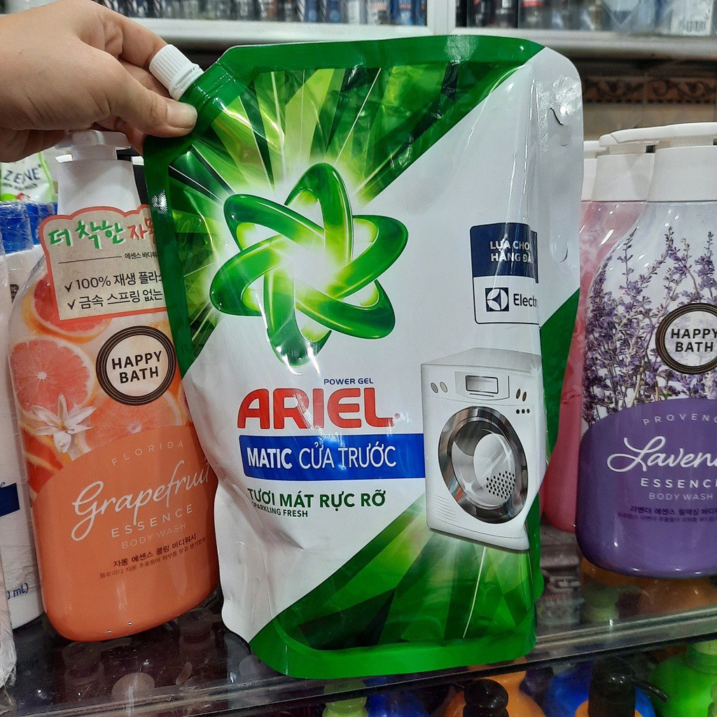 NƯỚC GIẶT ARIEL MATIC CỬA TRƯỚC TƯƠI MÁT RỰC RỠ 1.85kg(1.8l)