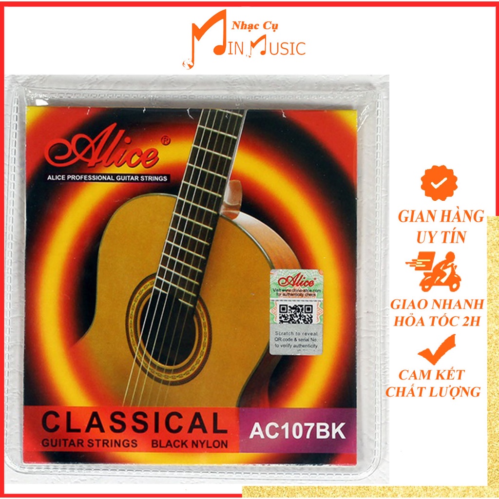 Dây đàn guitar classic alice A107BK I dây đen