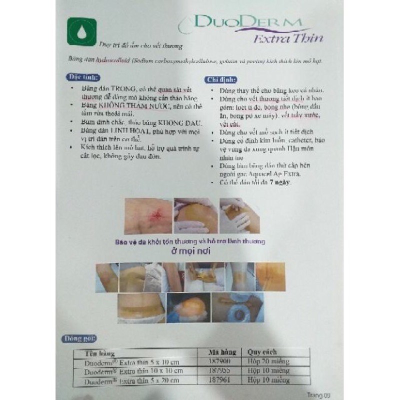 Miếng dán mụn, vết thương, sẹo, phỏng...đa năng Duoderm Extrathin ( hàng chính hãng ) | BigBuy360 - bigbuy360.vn
