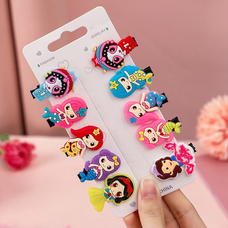 Set 10 Kẹp Tóc Hình Trái Cây Dễ Thương Cho Bé Gái