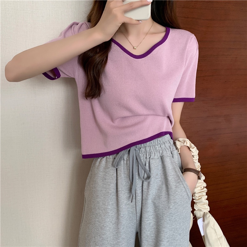 Áo Thun Nữ Totoro Cute Hình Trái Tim Form Đẹp Có Nhiều Màu Lựa Chọn Chất Dệt Kim