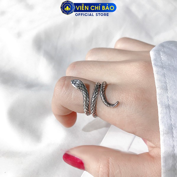 Nhẫn bạc nữ Mãng xà chất liệu bạc Thái S925 thời trang phụ kiện trang sức nữ thương hiệu Viễn Chí Bảo N000463