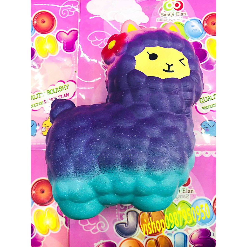SQUISHY lớn cquishy cừu màu TÍM