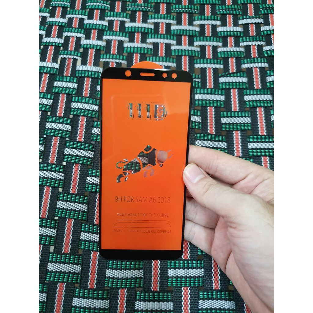 Kính cường lực 111D Full màn Samsung A6 2018 - Phukien333