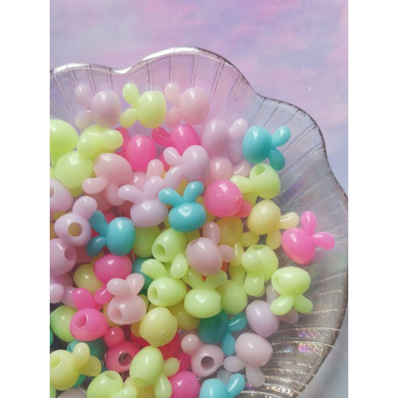 [Mã TOYDEC hoàn 20K xu đơn 50K] Hạt nhựa tai thỏ xỏ dây giầy thể thao